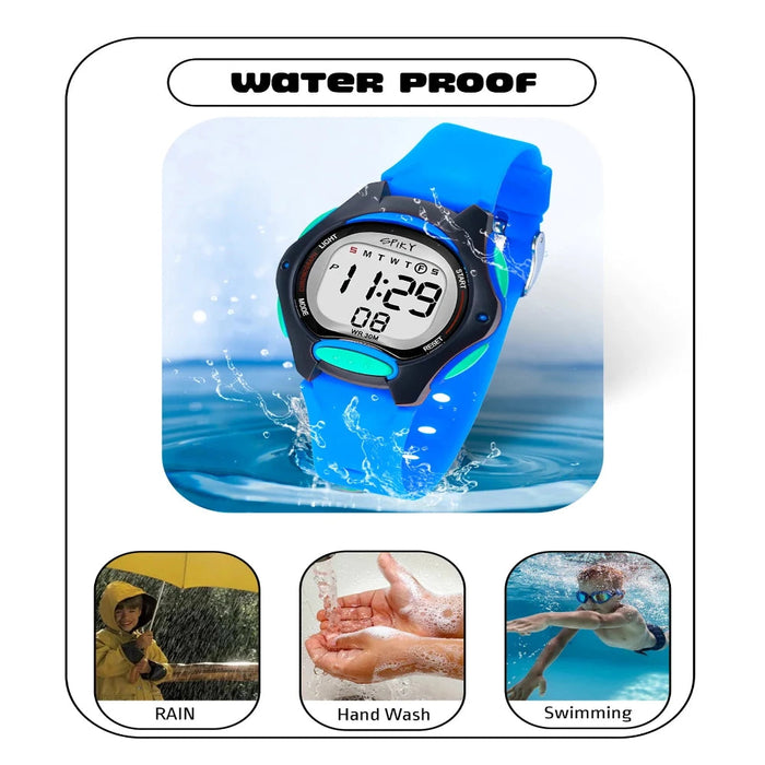 Spiky EVA2 Spkeva Round Digital Kids Sports Watch-Novelty Toys-Spiky-Toycra