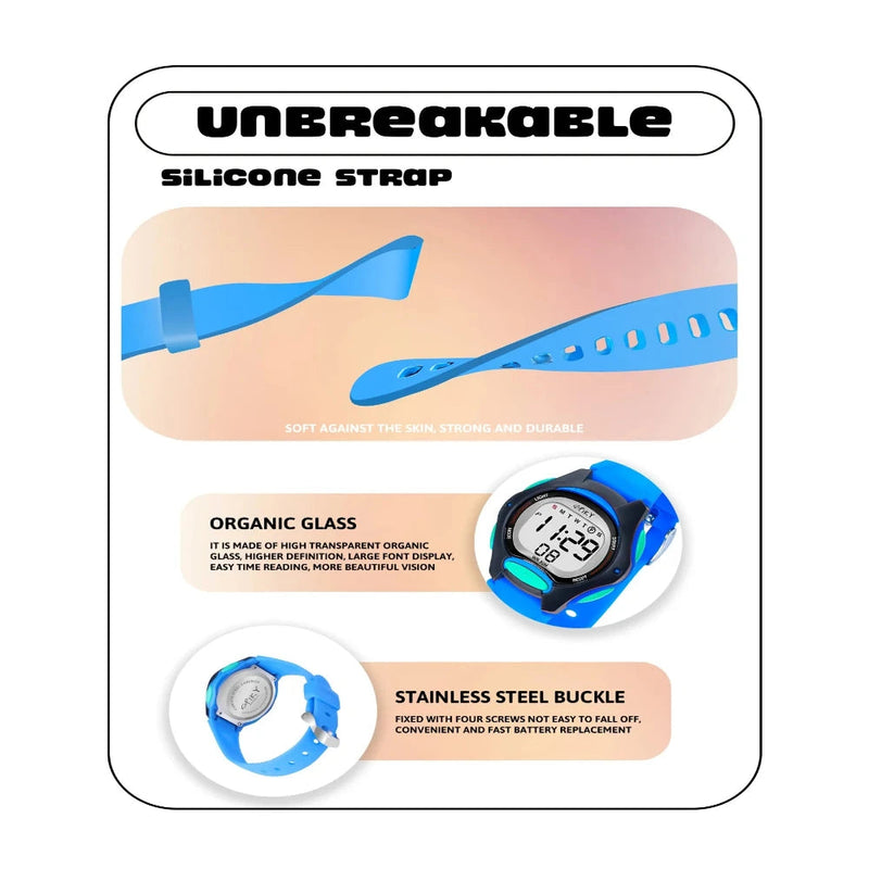 Spiky EVA2 Spkeva Round Digital Kids Sports Watch