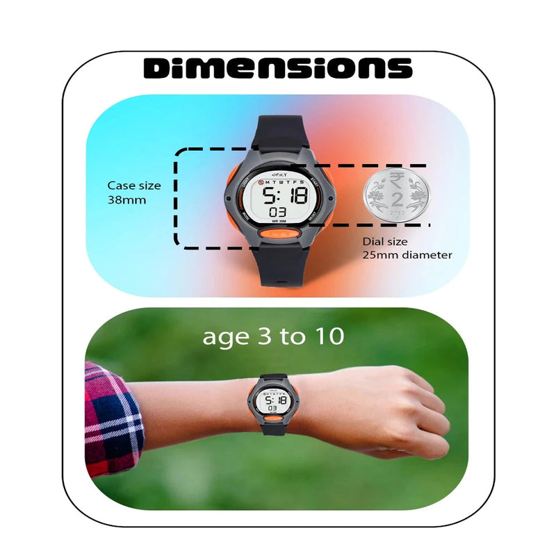 Spiky EVA2 Spkeva Round Digital Kids Sports Watch
