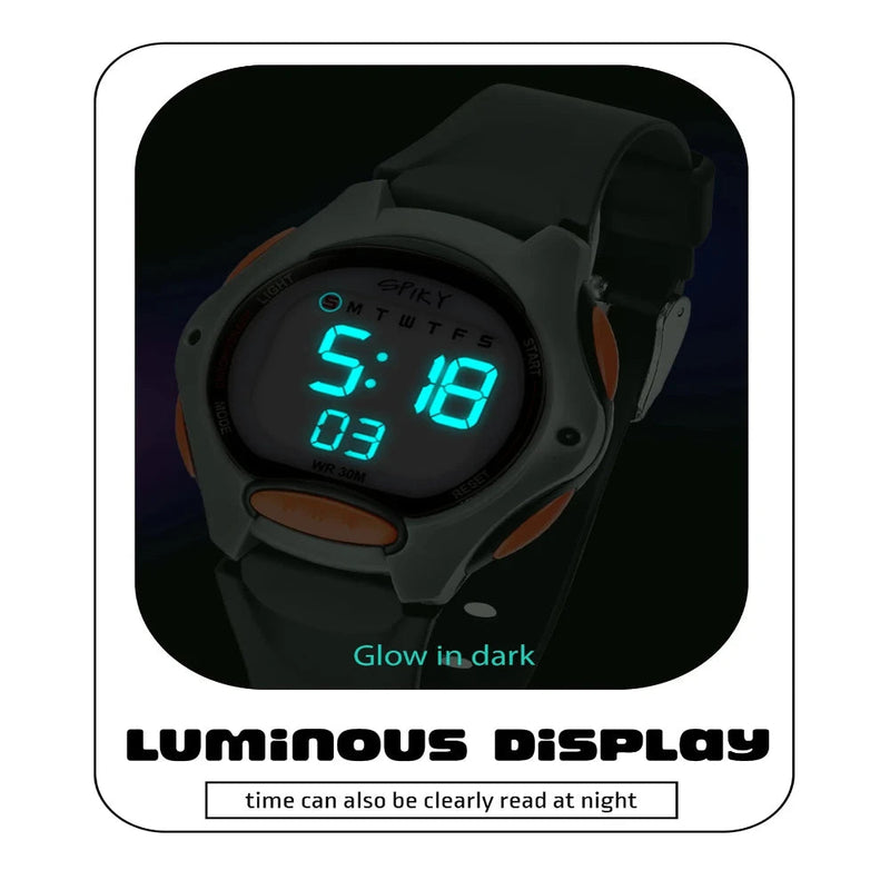 Spiky EVA2 Spkeva Round Digital Kids Sports Watch