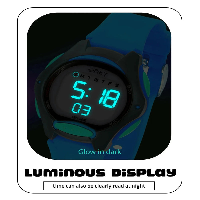 Spiky EVA2 Spkeva Round Digital Kids Sports Watch