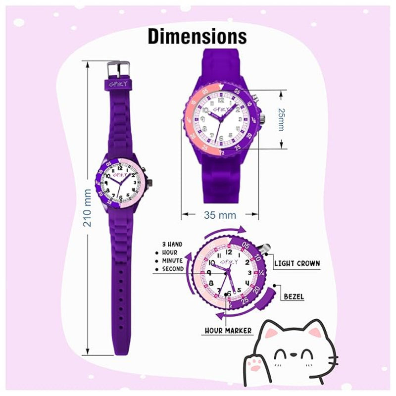 Spiky EVA30 Round Sports Analog Kids Watch
