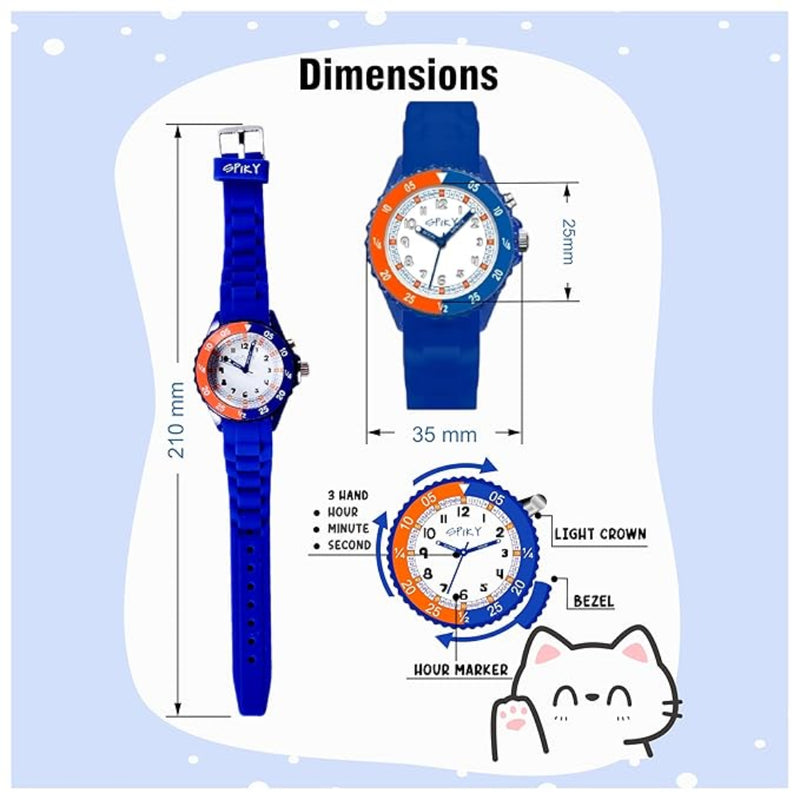Spiky EVA30 Round Sports Analog Kids Watch