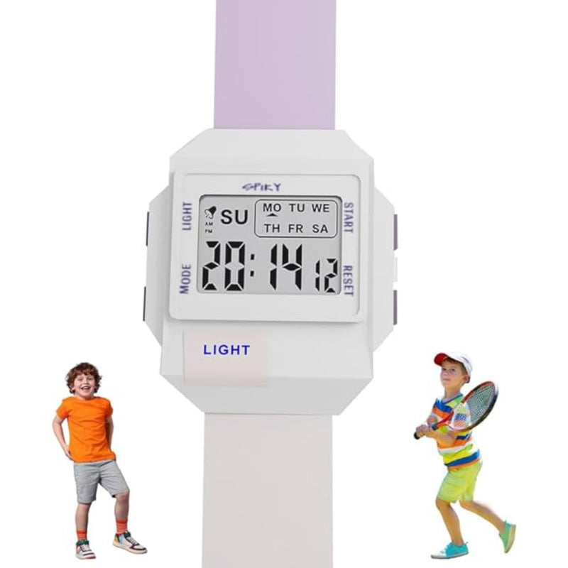 Spiky EVA34 Square Digital Sports Watch for Kids