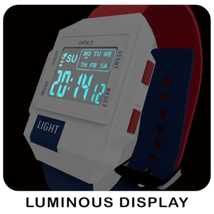 Spiky EVA34 Square Digital Sports Watch for Kids-Novelty Toys-Spiky-Toycra