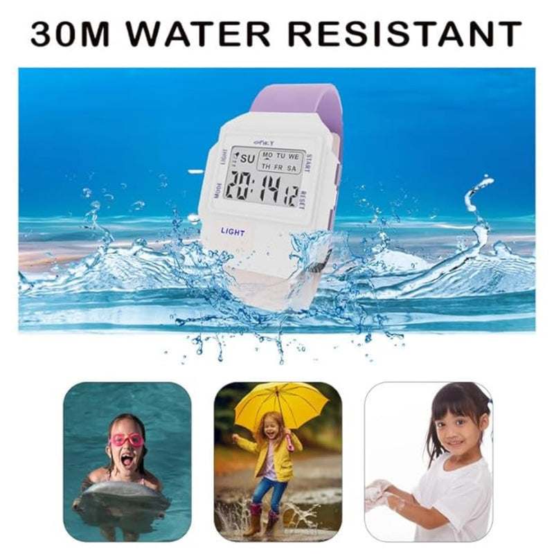 Spiky EVA34 Square Digital Sports Watch for Kids