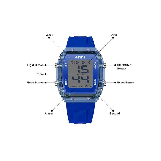 Spiky EVA36 Digital Sports Watch for Kids