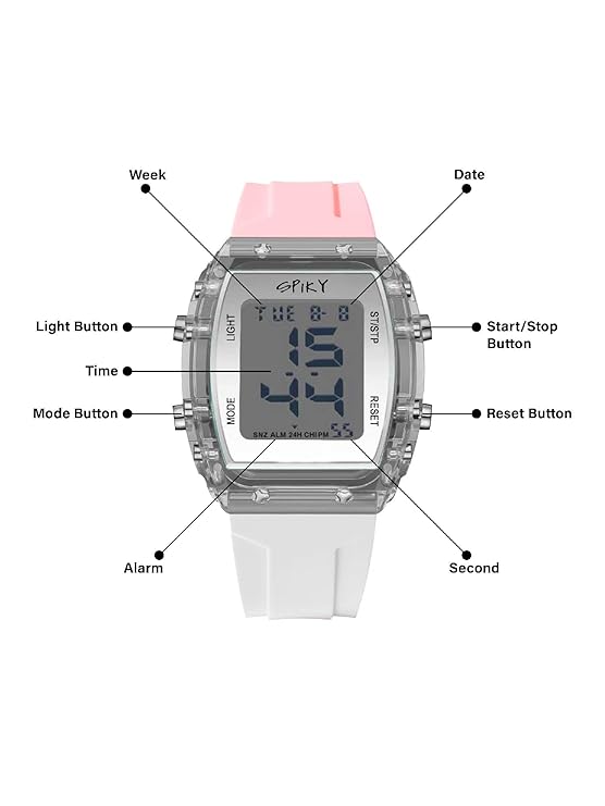 Spiky EVA36 Digital Sports Watch for Kids