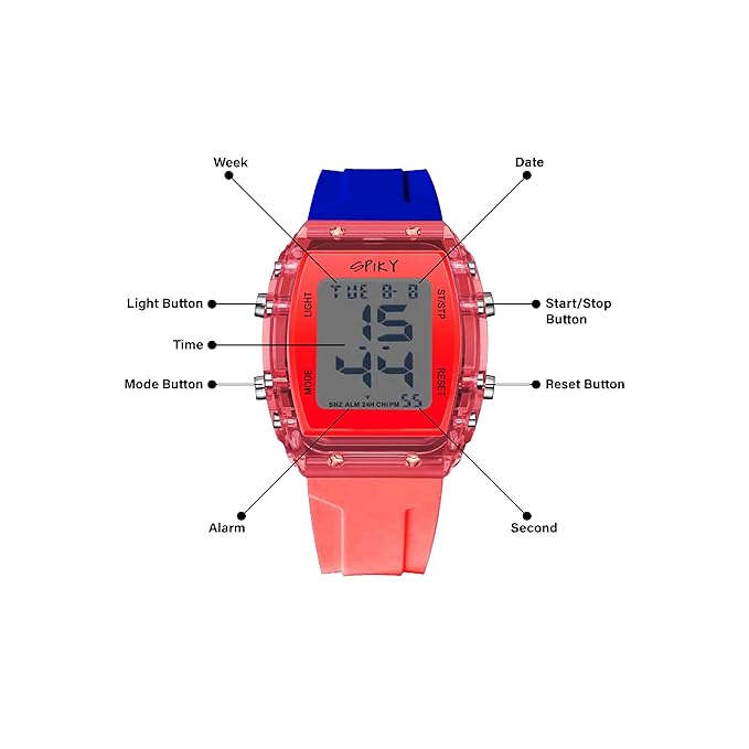 Spiky EVA36 Digital Sports Watch for Kids