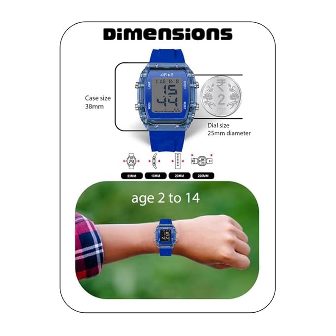 Spiky EVA36 Digital Sports Watch for Kids