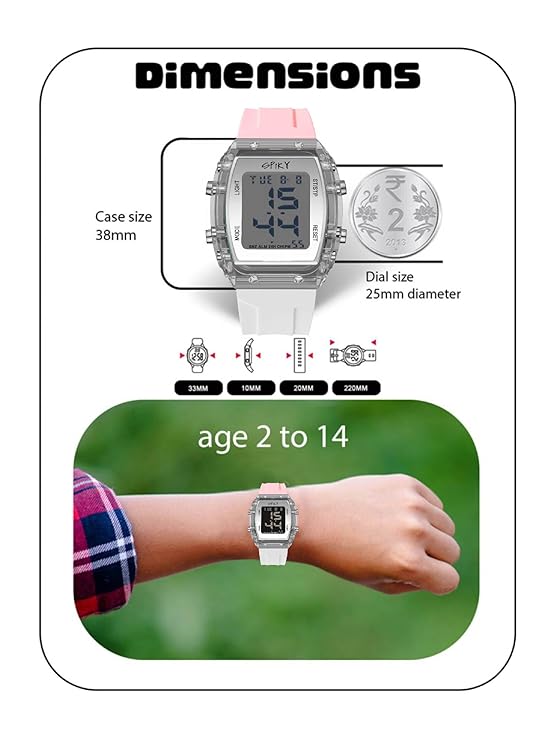 Spiky EVA36 Digital Sports Watch for Kids