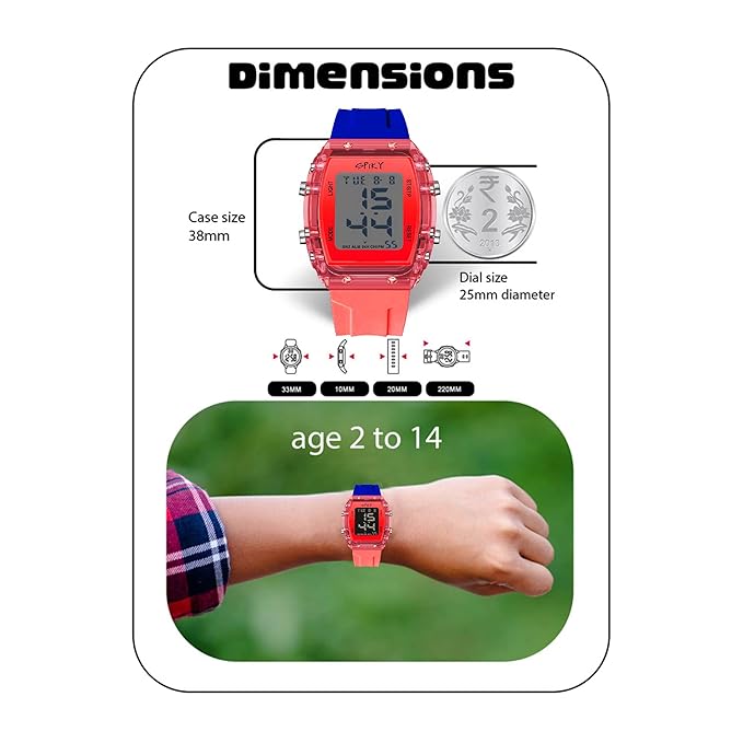 Spiky EVA36 Digital Sports Watch for Kids-Novelty Toys-Spiky-Toycra