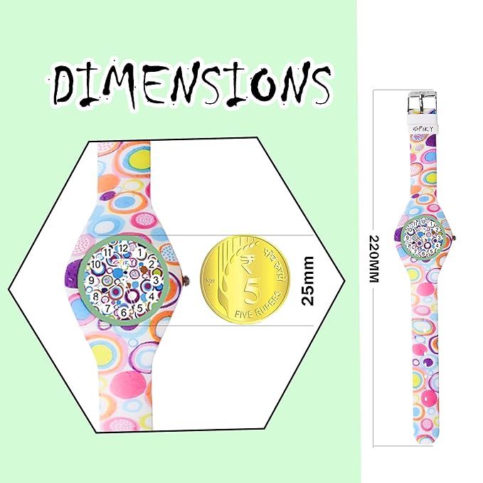Spiky EVA38 Round Casual Analog Kids Watch