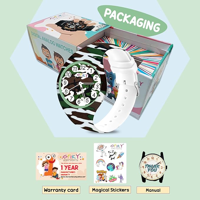 Spiky EVA38 Round Casual Analog Kids Watch