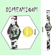 Spiky EVA38 Round Casual Analog Kids Watch