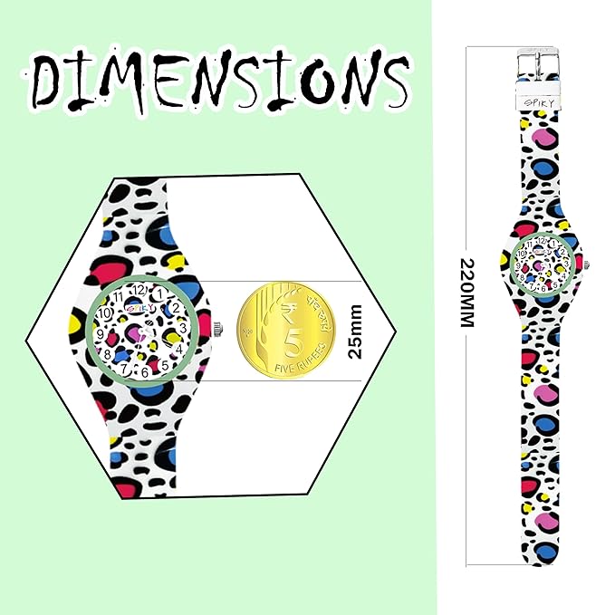Spiky EVA38 Round Casual Analog Kids Watch
