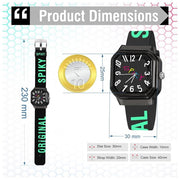 Spiky EVA40 Square Analog Watch for Kids