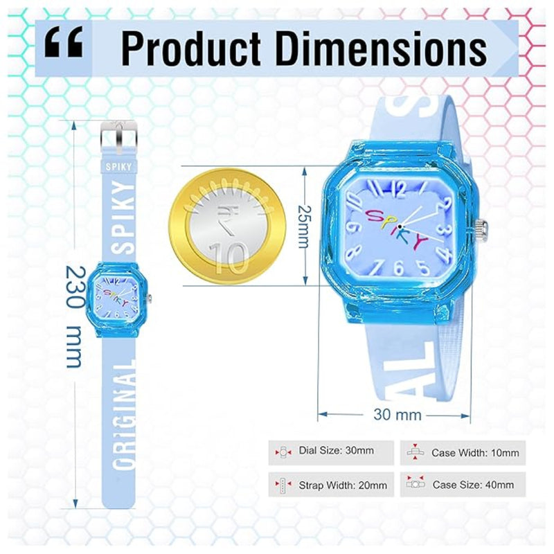 Spiky EVA40 Square Analog Watch for Kids