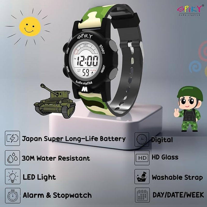 Spiky EVA41 Digital Sports Watch for Kids