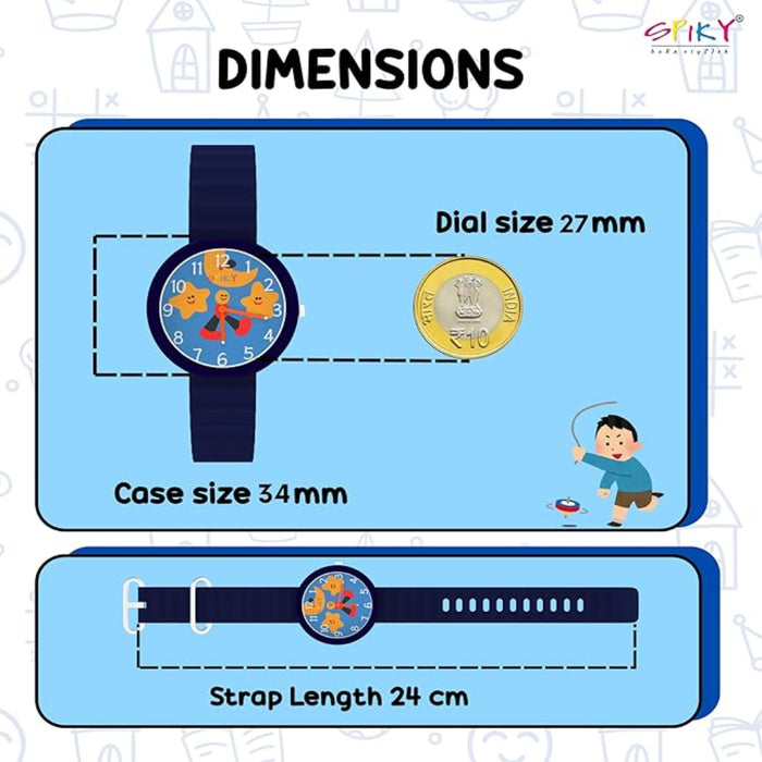 Spiky EVA42 Round Analog Watch for Kids-Novelty Toys-Spiky-Toycra