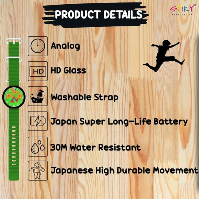 Spiky EVA42 Round Analog Watch for Kids
