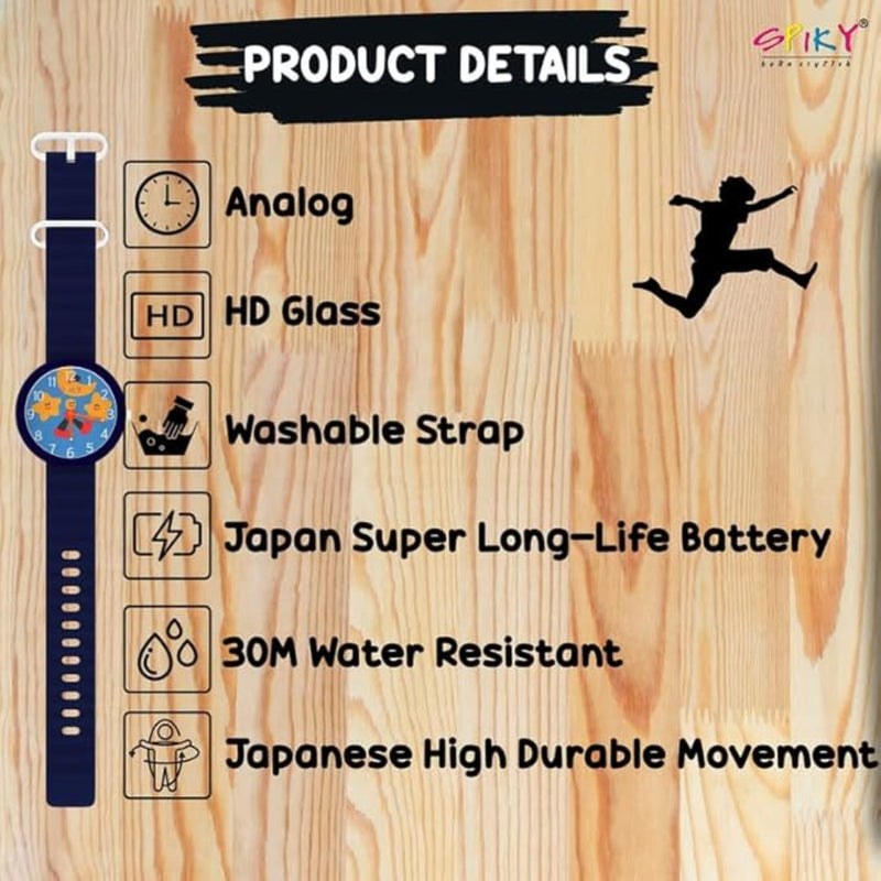 Spiky EVA42 Round Analog Watch for Kids