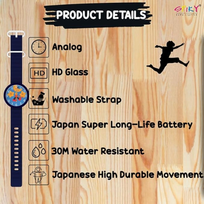 Spiky EVA42 Round Analog Watch for Kids-Novelty Toys-Spiky-Toycra