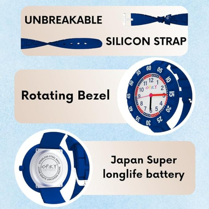 Spiky EVA43 Stylish Analog Watch for Kids Boys and Girls-Novelty Toys-Spiky-Toycra