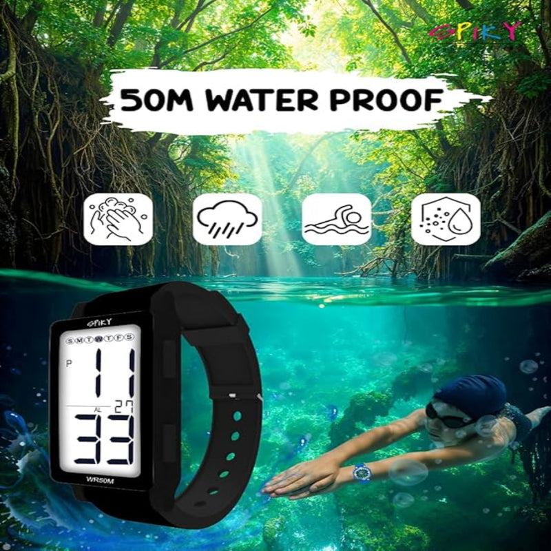 Spiky EVA44 Multi-functional Digital Sports Watch for Kids