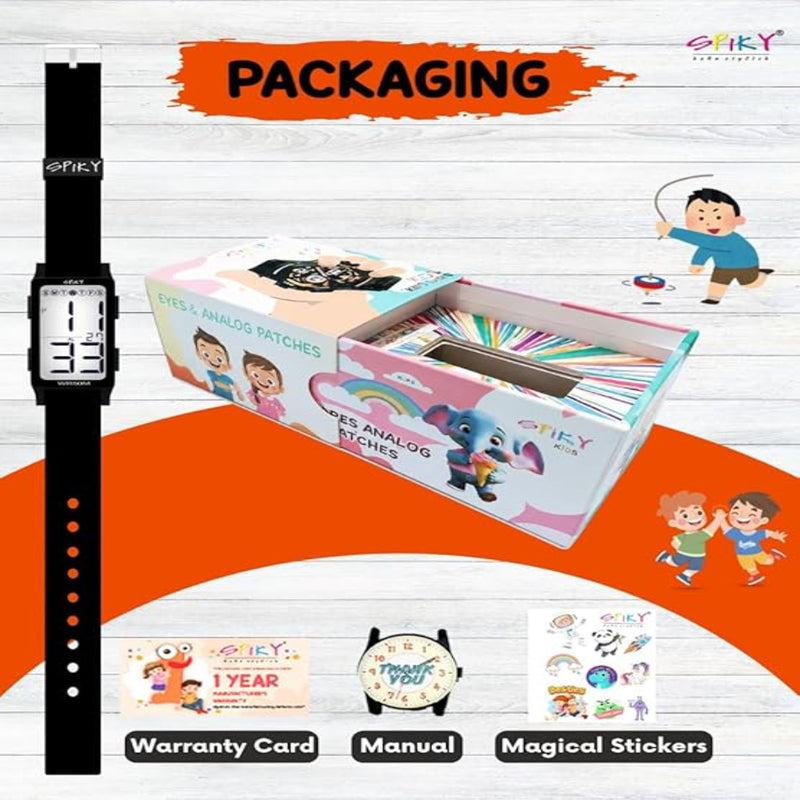 Spiky EVA44 Multi-functional Digital Sports Watch for Kids