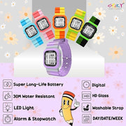 Spiky EVA45 Multi-functional Digital Watch for Kids Boys and Girls