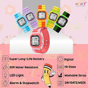 Spiky EVA45 Multi-functional Digital Watch for Kids Boys and Girls