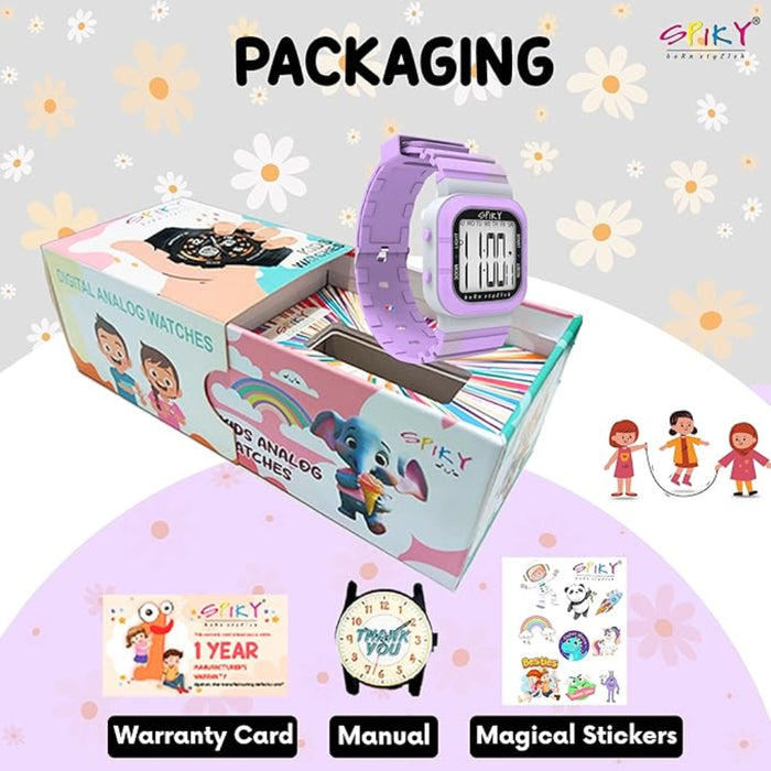 Spiky EVA45 Multi-functional Digital Watch for Kids Boys and Girls-Novelty Toys-Spiky-Toycra