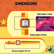 Spiky EVA45 Multi-functional Digital Watch for Kids Boys and Girls