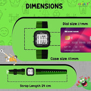 Spiky EVA45 Multi-functional Digital Watch for Kids Boys and Girls