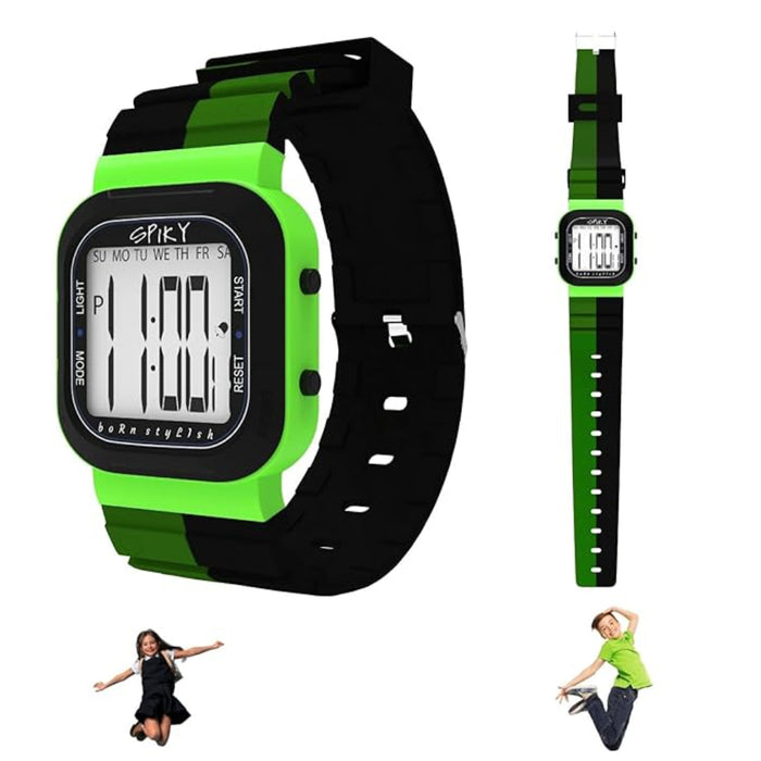 Spiky EVA45 Multi-functional Digital Watch for Kids Boys and Girls-Novelty Toys-Spiky-Toycra