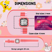 Spiky EVA45 Multi-functional Digital Watch for Kids Boys and Girls