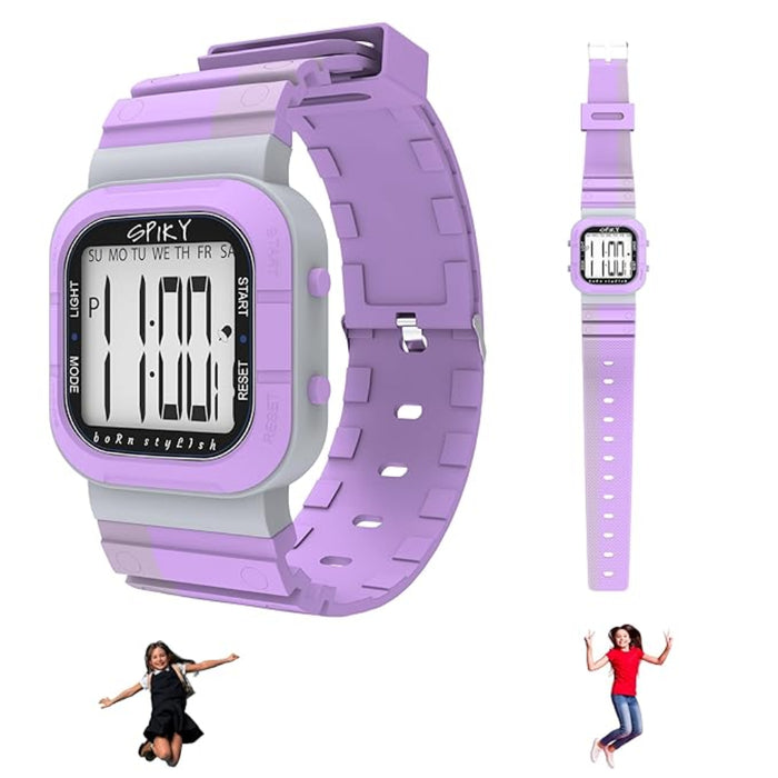 Spiky EVA45 Multi-functional Digital Watch for Kids Boys and Girls-Novelty Toys-Spiky-Toycra