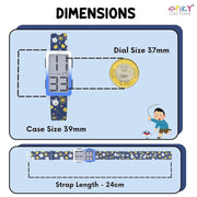 Spiky EVA46 Multi-functional Digital Sports Watch for Kids