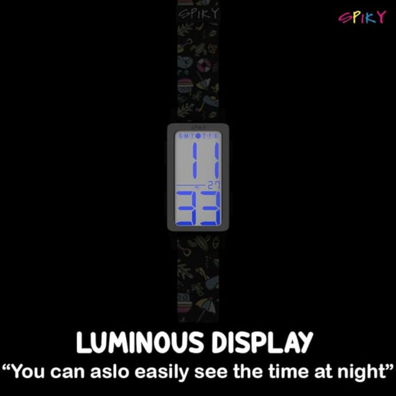 Spiky EVA46 Multi-functional Digital Sports Watch for Kids