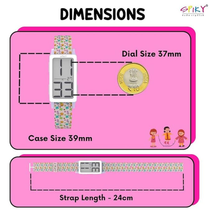 Spiky EVA46 Multi-functional Digital Sports Watch for Kids