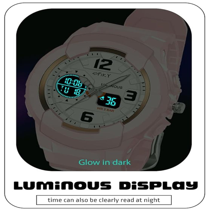 Spiky EVA6 Analog & Digital Sporty Watch-Novelty Toys-Spiky-Toycra