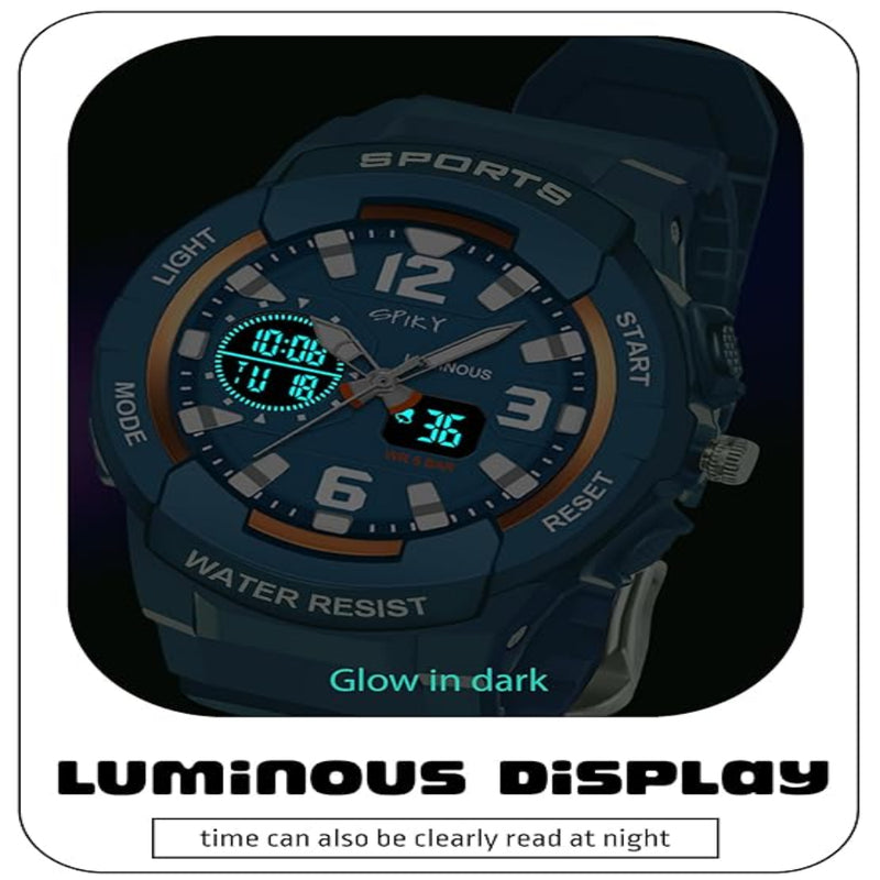 Spiky EVA6 Analog & Digital Sporty Watch
