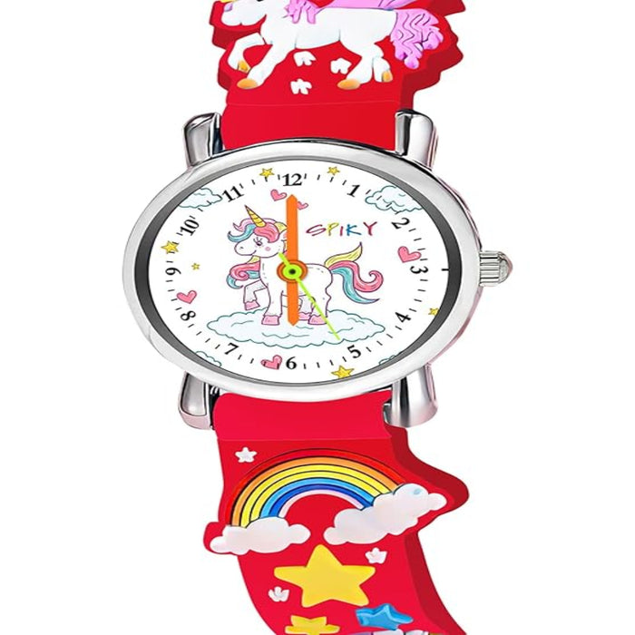 Spiky EVA9 Round Strap Analog & Digital Watch-Novelty Toys-Spiky-Toycra