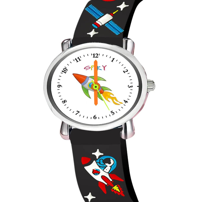 Spiky EVA9 Round Strap Analog & Digital Watch-Novelty Toys-Spiky-Toycra