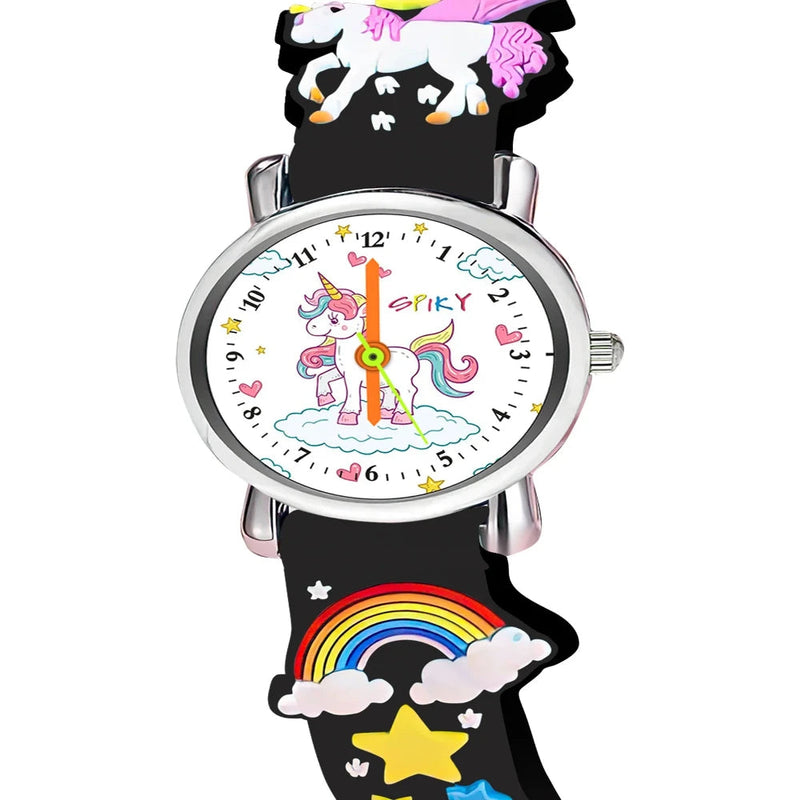 Spiky EVA9 Round Strap Analog & Digital Watch