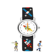 Spiky EVA9 Round Strap Analog & Digital Watch