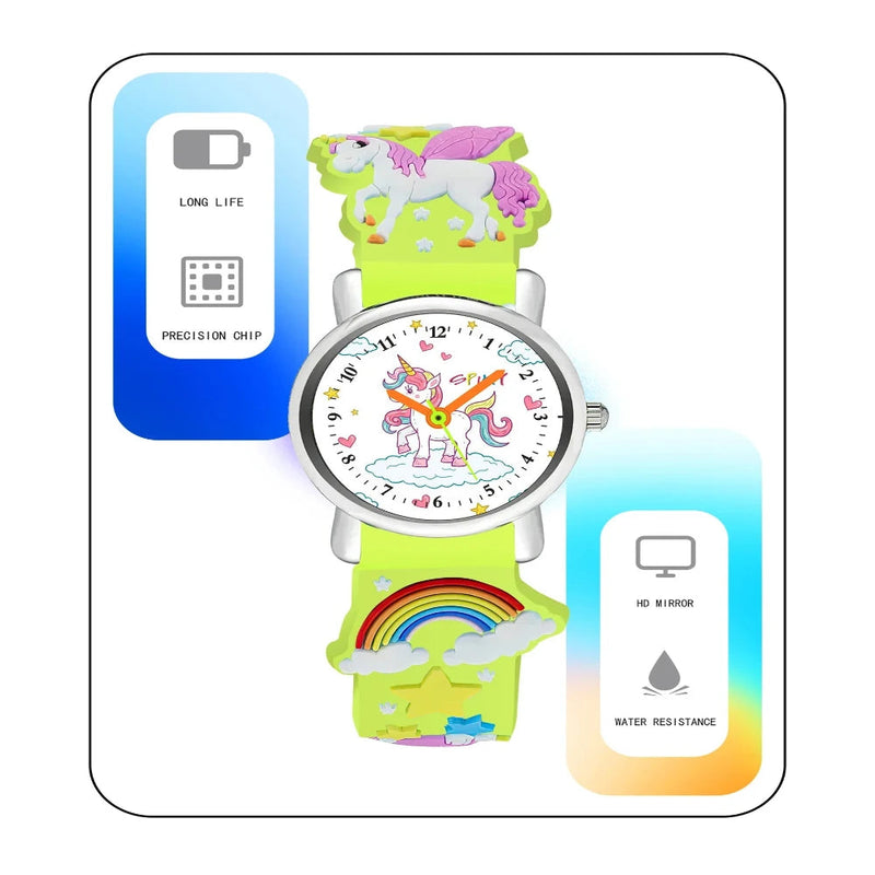 Spiky EVA9 Round Strap Analog & Digital Watch