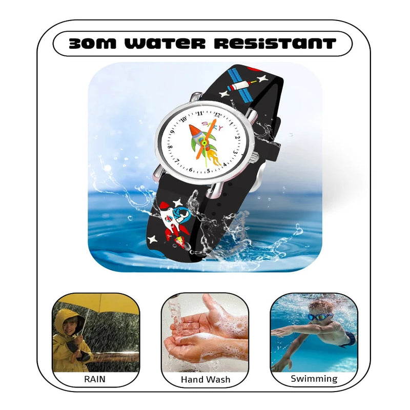 Spiky EVA9 Round Strap Analog & Digital Watch