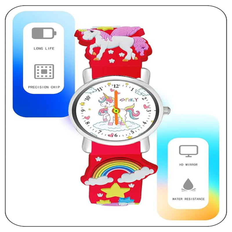 Spiky EVA9 Round Strap Analog & Digital Watch